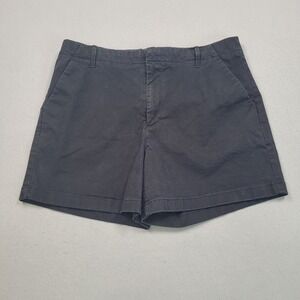 Banana Republic Authentic Chino Shorts Black Womens 14 815886-00 Summer 2022